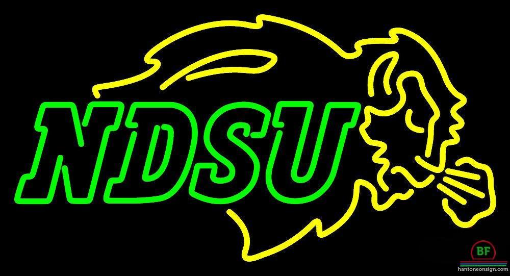 North Dakota State Bison HBS Neon Yellow Battery Powered Wall